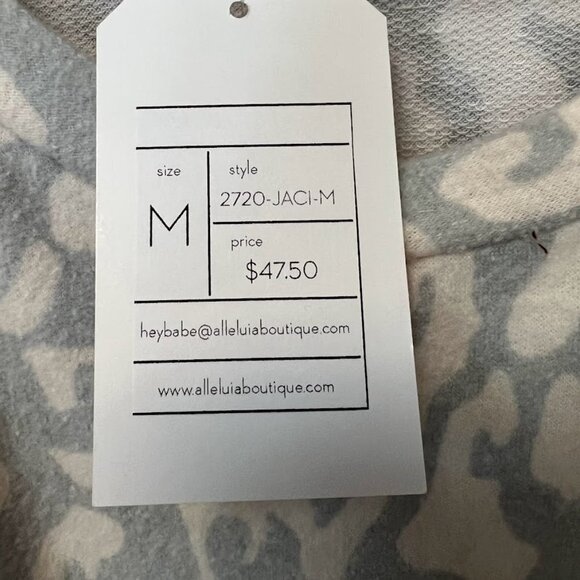 Gilli Women's Sweater Gray Leopard Print Pullover Top Size Medium M‎ 2720-JACI - Picture 5 of 7